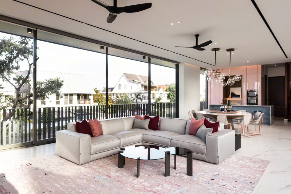 SujonoHun 住宅 | 暖色调与玫瑰金的优雅融合-1