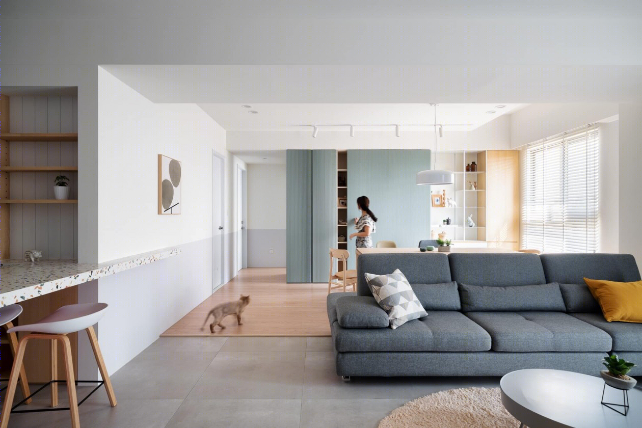 高雄低饱和度斑斓色调住宅丨中国高雄丨筑悦空间设计-5