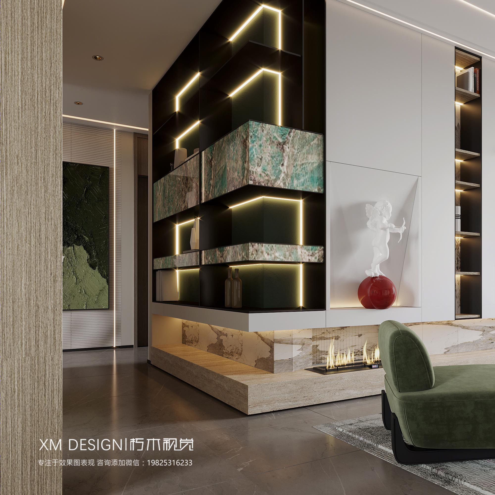 现代风格客餐厅设计丨朽木视觉-13