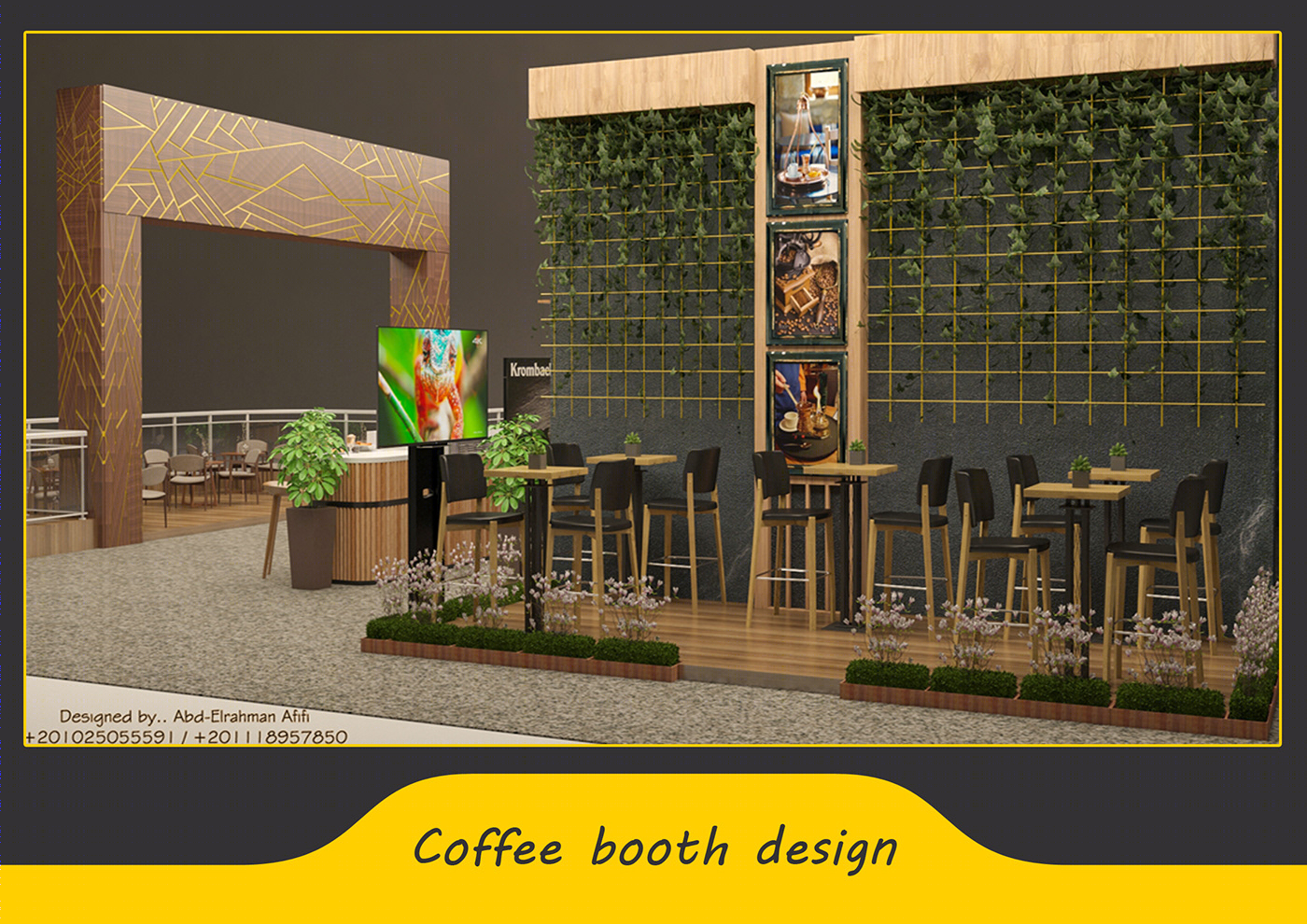 Anastasiya Gushchina丨咖啡店丨Coffee booth design-7