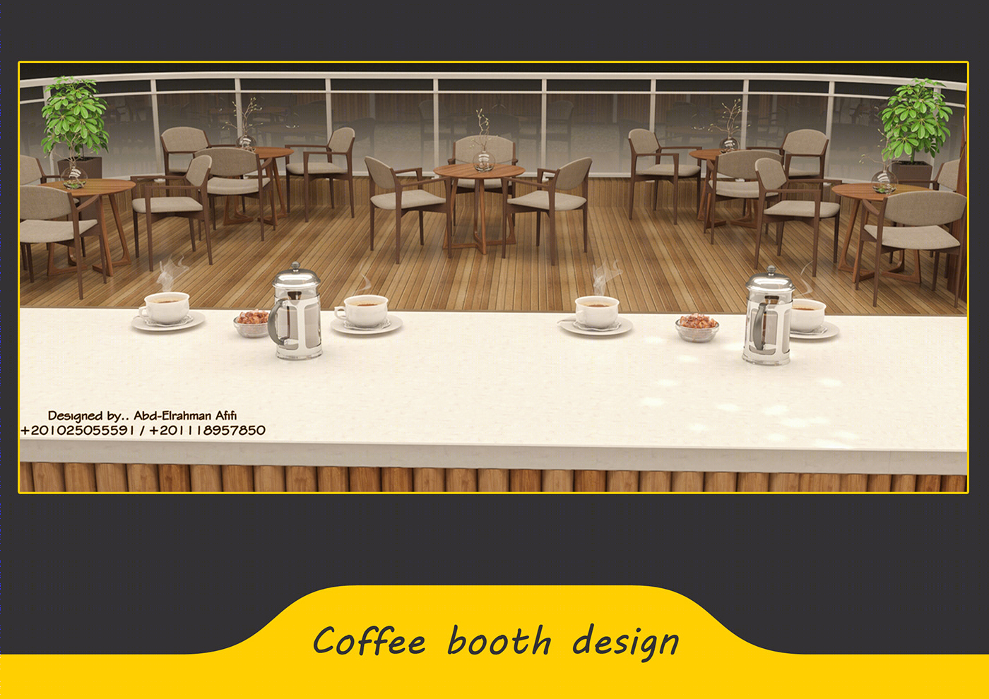 Anastasiya Gushchina丨咖啡店丨Coffee booth design-8