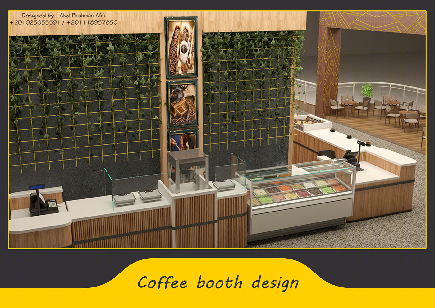 Anastasiya Gushchina丨咖啡店丨Coffee booth design-9