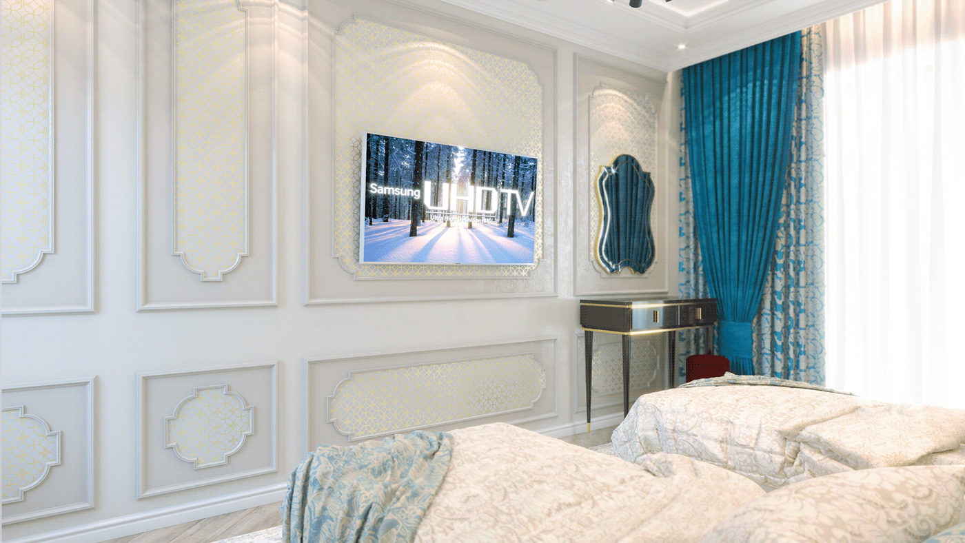 Anastasiya Gushchina丨酒店丨GUEST BED ROOM-2