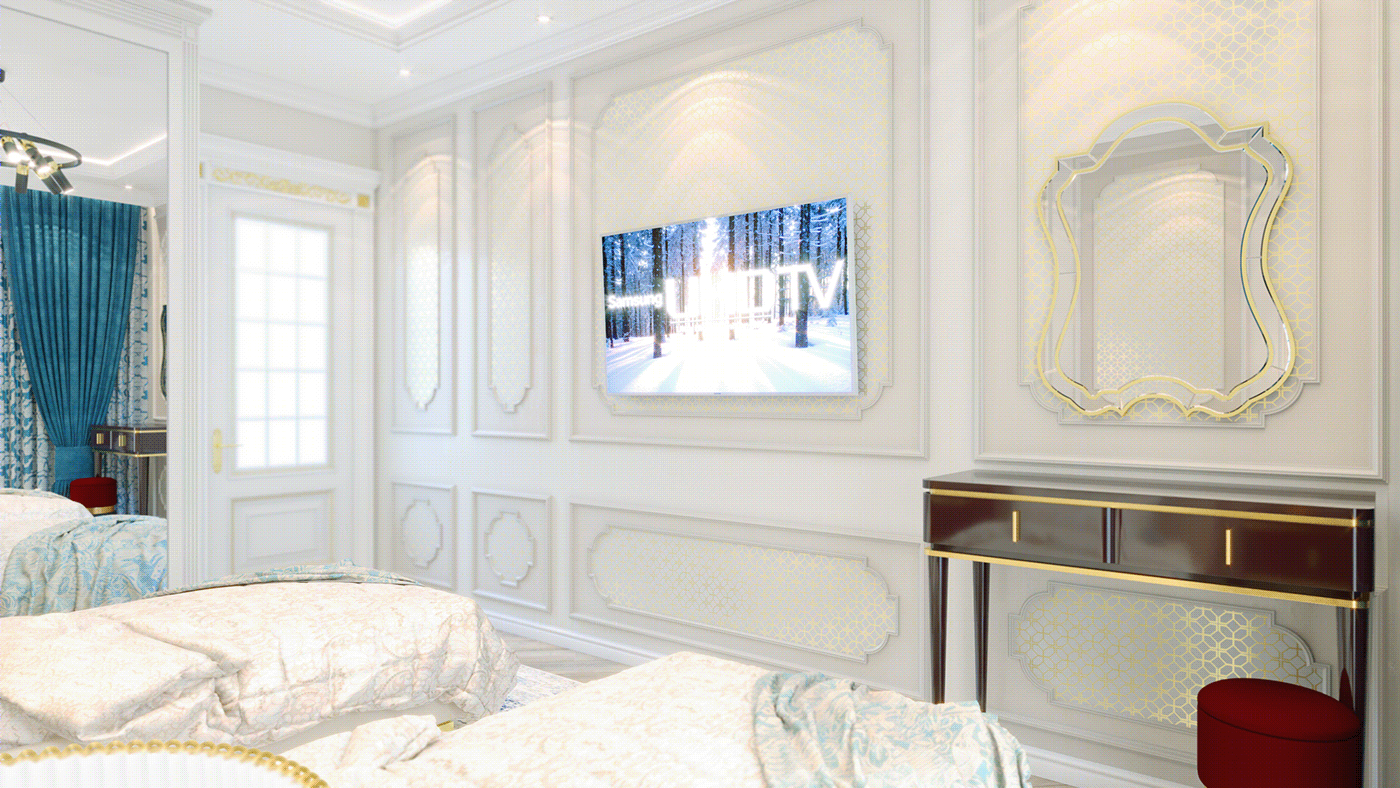 Anastasiya Gushchina丨酒店丨GUEST BED ROOM-3