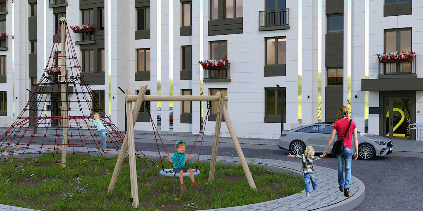 Anastasiya Gushchina丨公寓建筑丨Apartment complex "White Island"-2