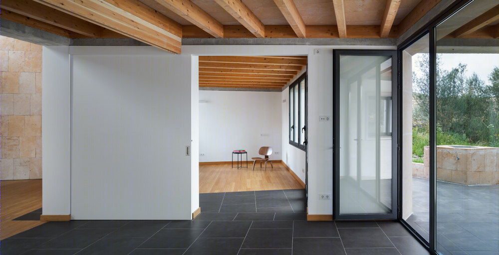 西班牙 Casa 毫米住宅 | 室内外绿色互动的现代设计-25