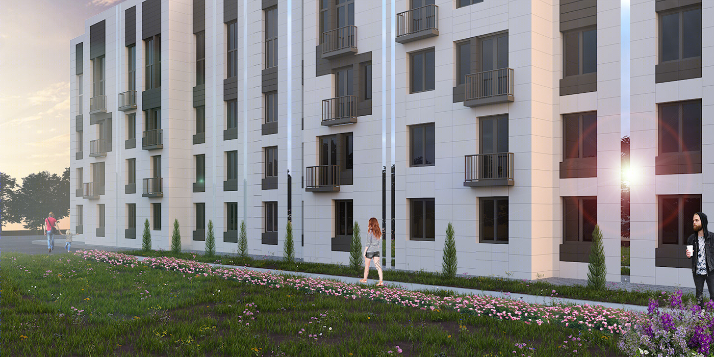 Anastasiya Gushchina丨公寓建筑丨Apartment complex "White Island"-5