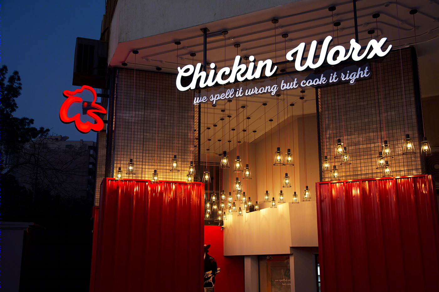 Chickin Wor· Restaurant 设计丨埃及开罗丨By Make Design Firm-10