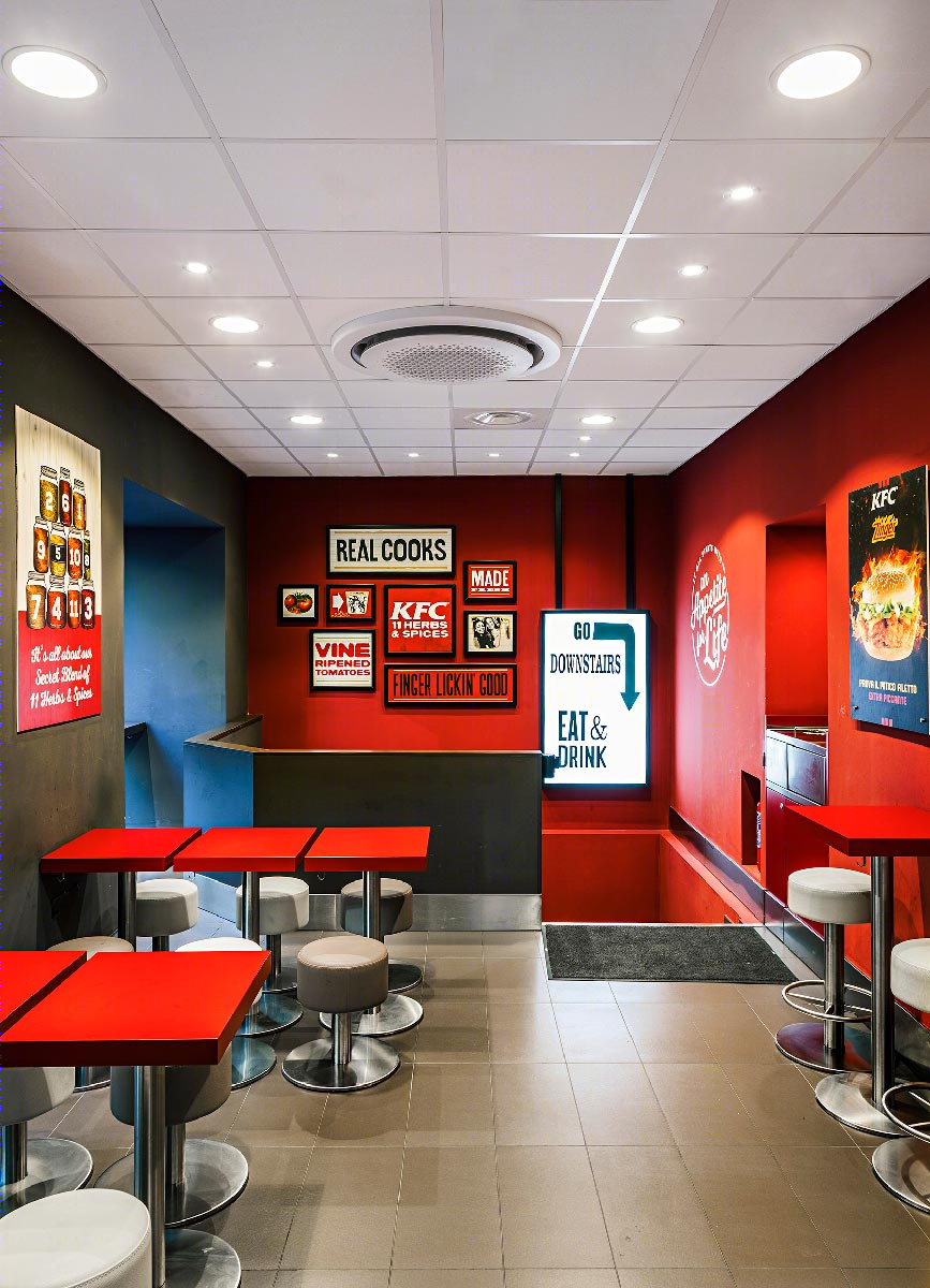 罗马 KFC 快餐店照明设计丨意大利罗马-9
