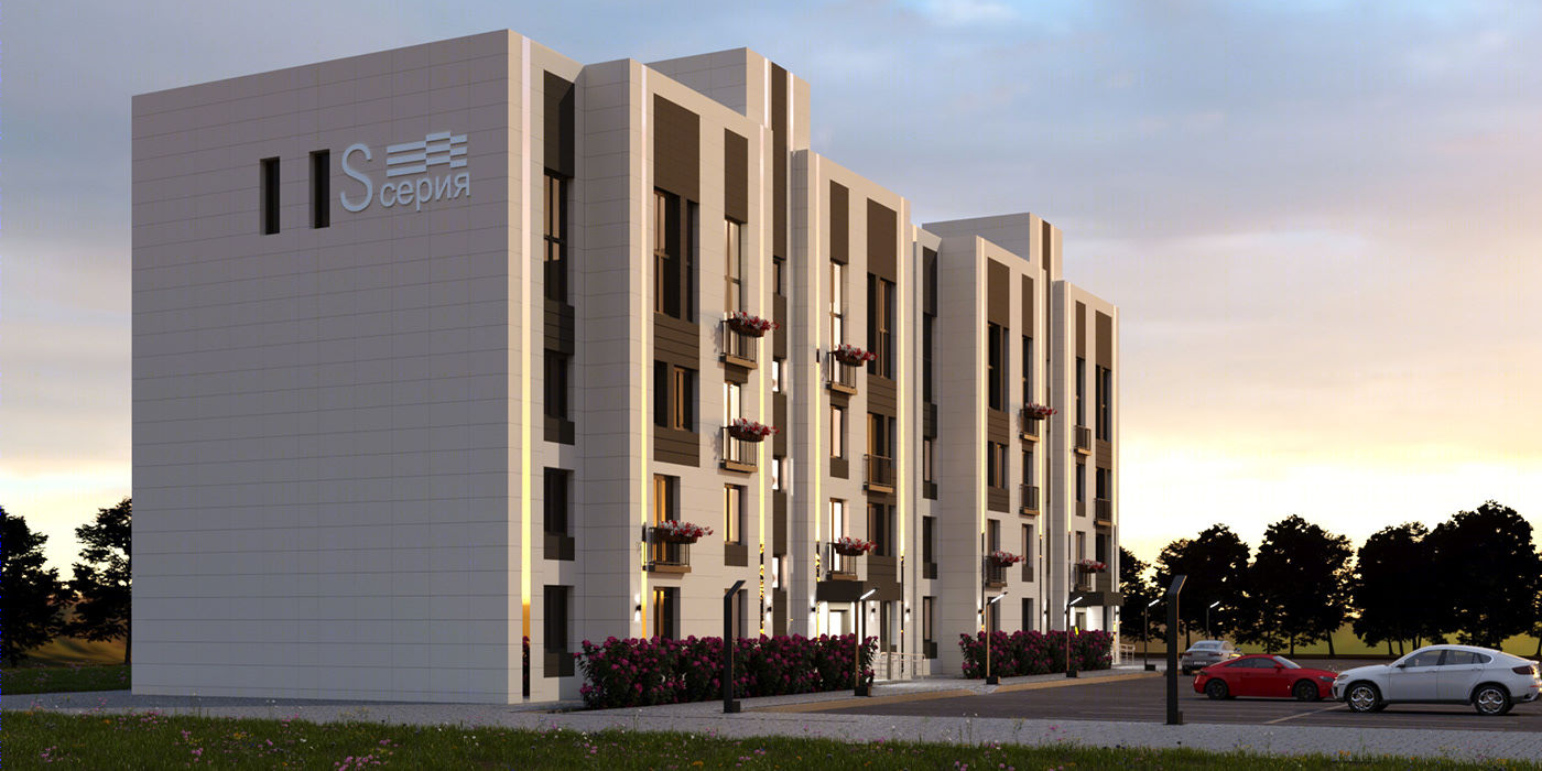 Anastasiya Gushchina丨公寓建筑丨Apartment complex "White Island"-8
