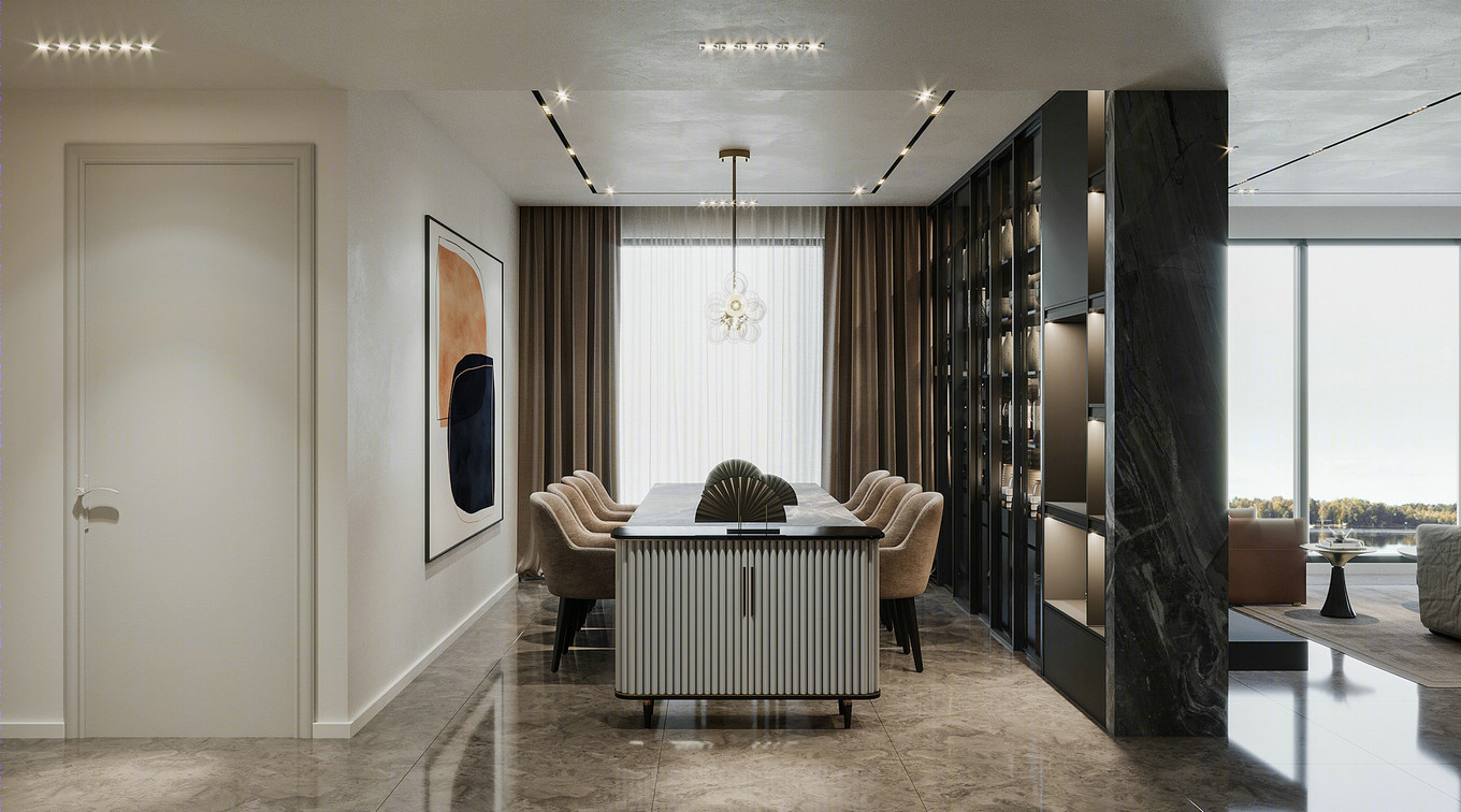 现代意式简约豪宅 设计展现高级质感-3