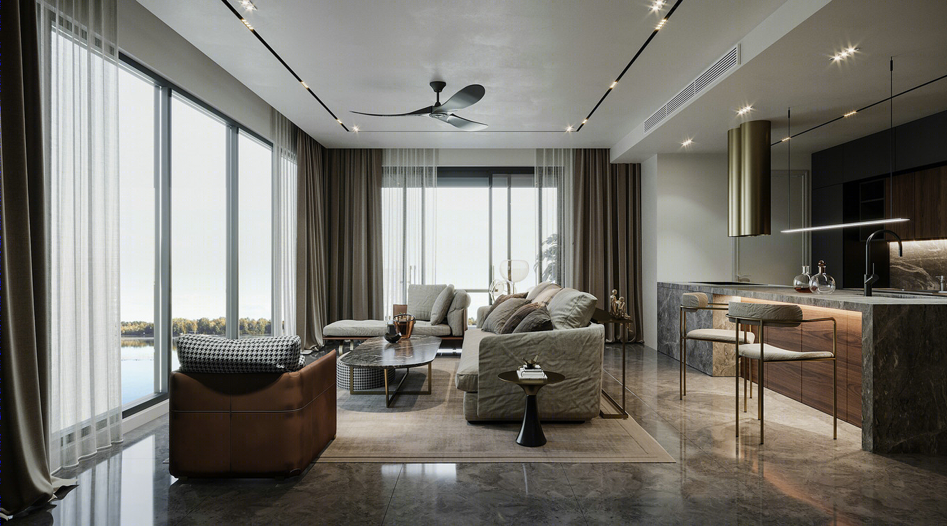 现代意式简约豪宅 设计展现高级质感-4