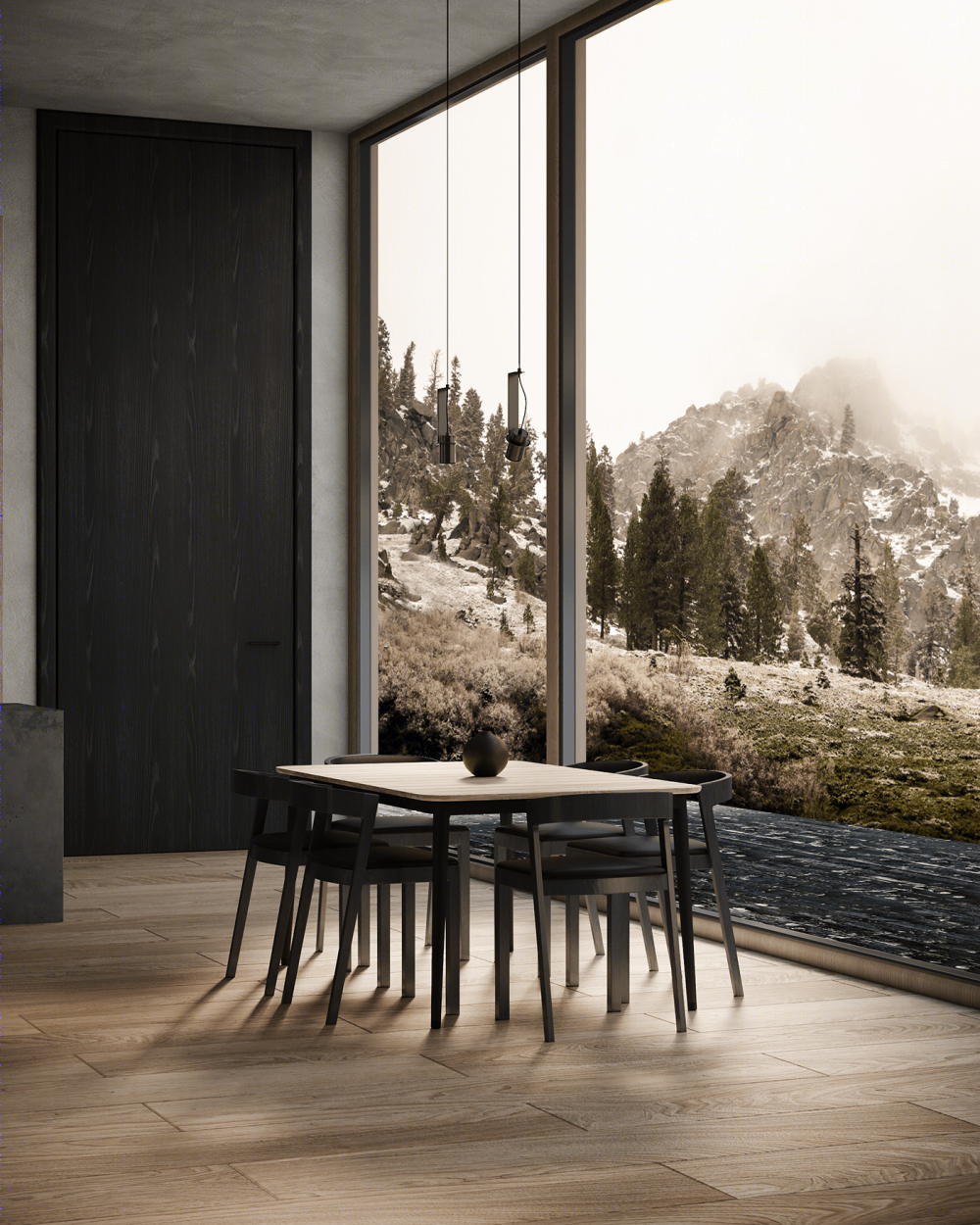 自然侘寂,简约奢华 · 瑞士平层设计丨Ermek Tolo-3