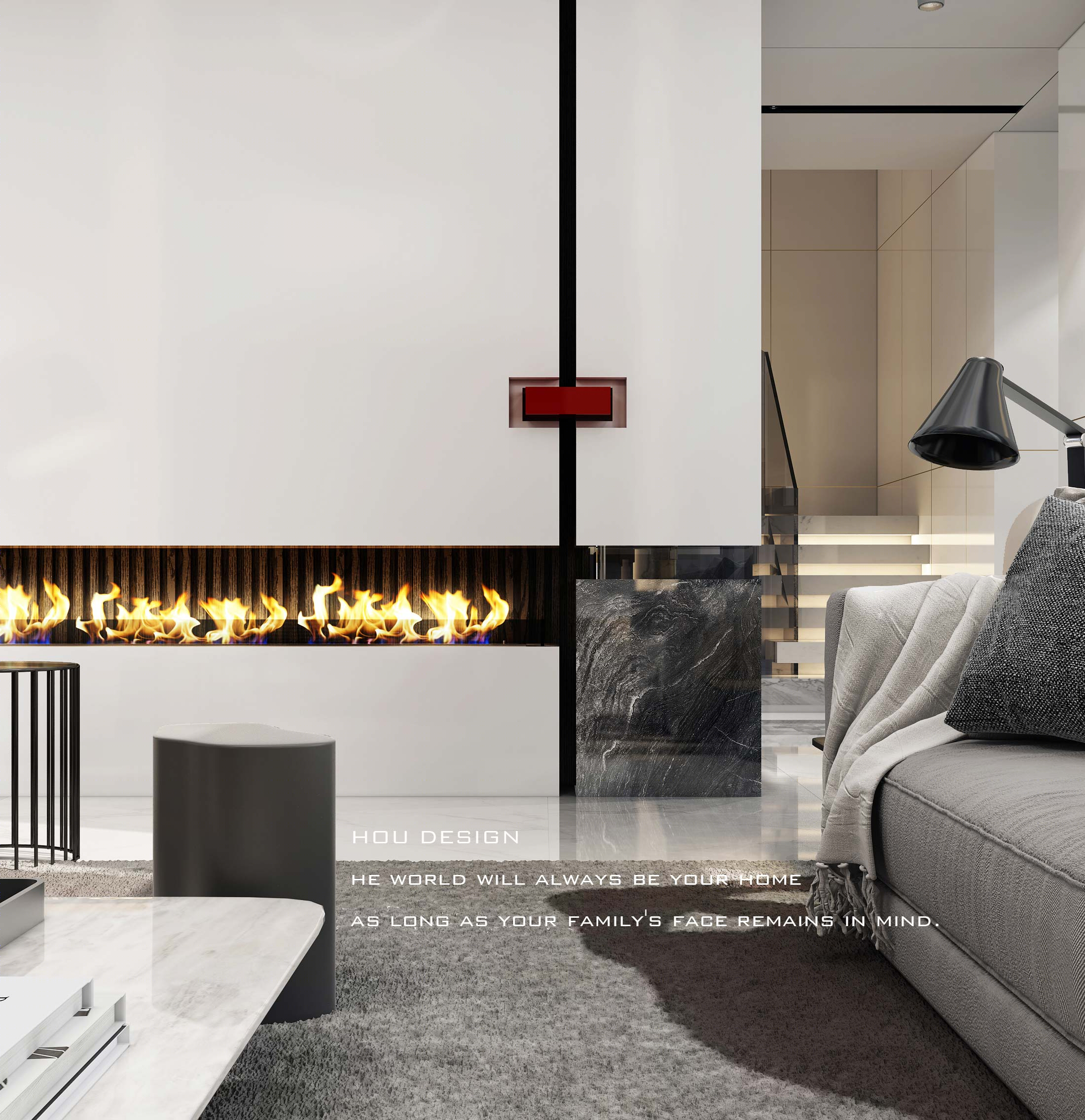 侯运华团队新作｜RED｜华侨城原岸千平湖景别墅设计-4