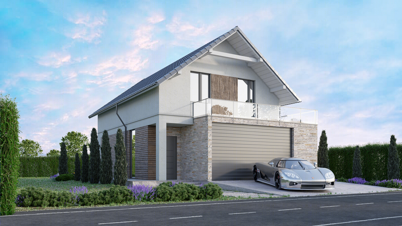 波兰 Szczeci 双层别墅室内外设计丨Tigran Sargsyan-4