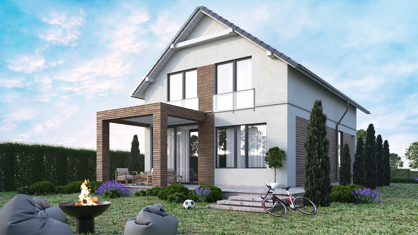 波兰 Szczeci 双层别墅室内外设计丨Tigran Sargsyan-5