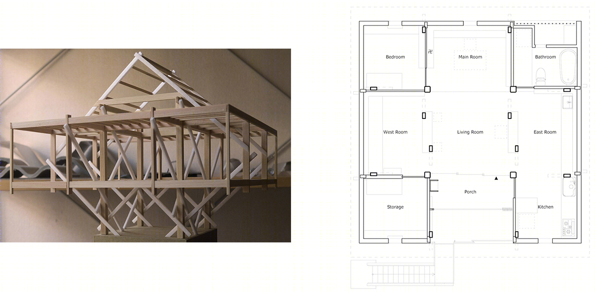 对角线构筑的架空住宅丨日本茨城丨FT Architects-8