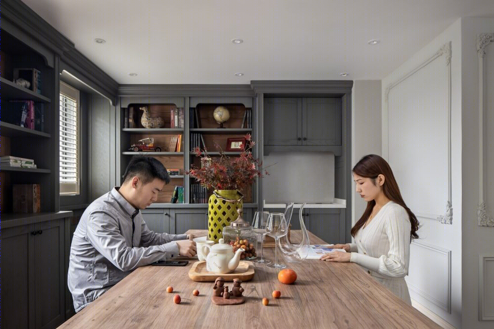 260㎡美式精致简约住宅-40