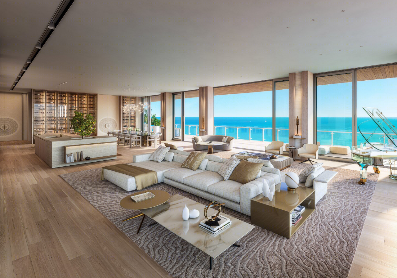 迈阿密 57 Ocean 公寓顶层设计丨美国迈阿密丨Sofia Joelsson Design-27