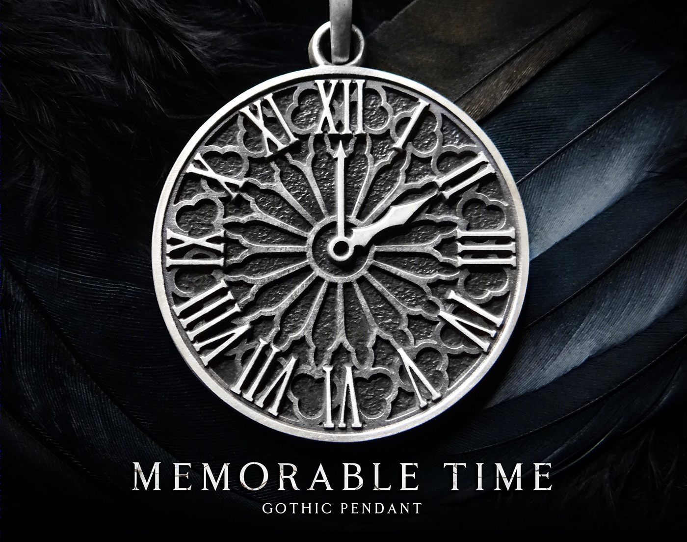 Memorable gothic pendant-0
