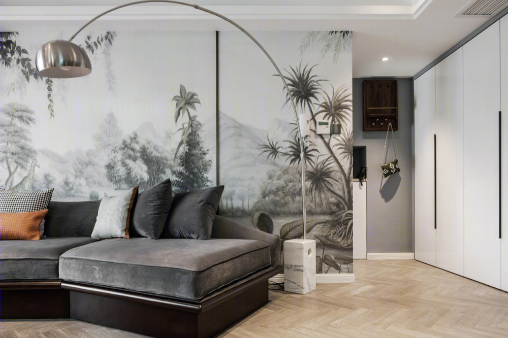 杭州 127㎡私宅改造 | 错层空间变通透绿意生活-7