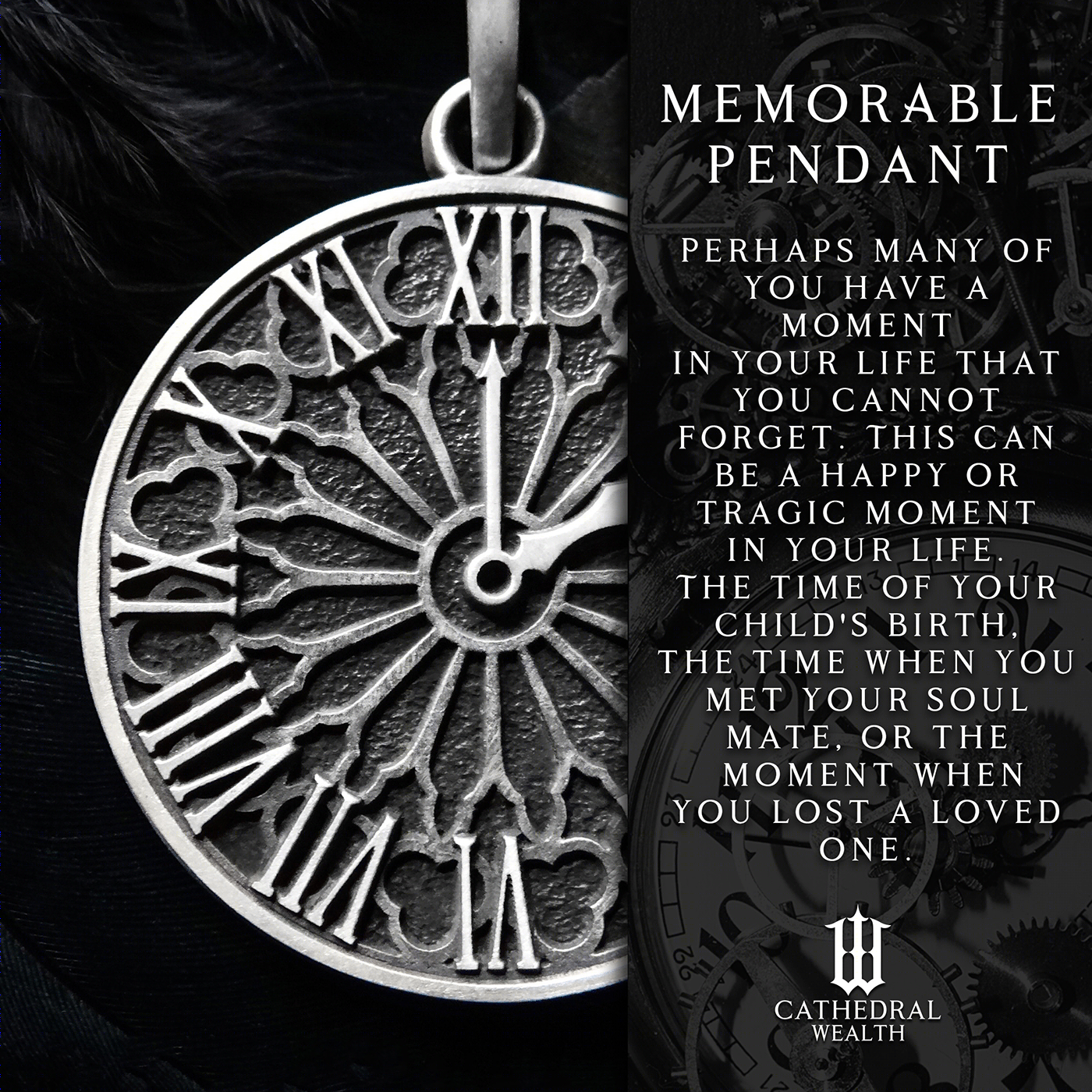 Memorable gothic pendant-1