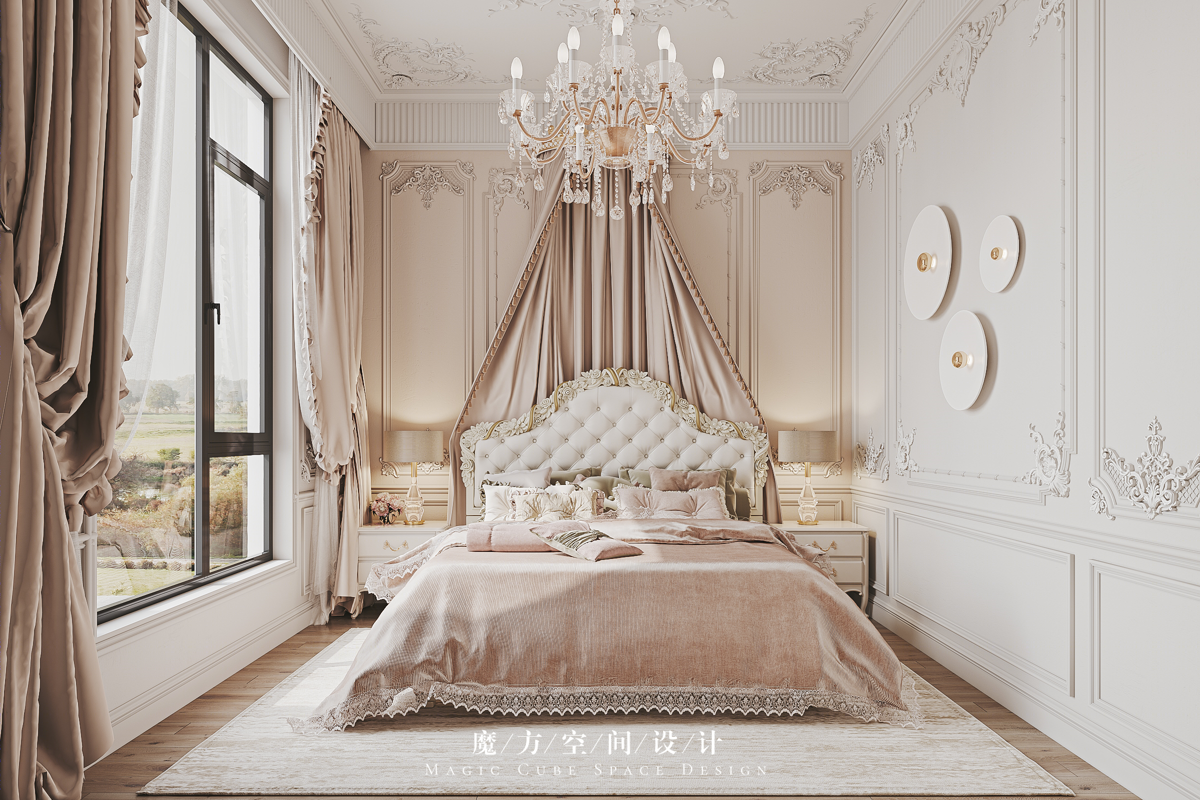 福建法式轻奢别墅设计丨中国福建丨魔方空间设计-25