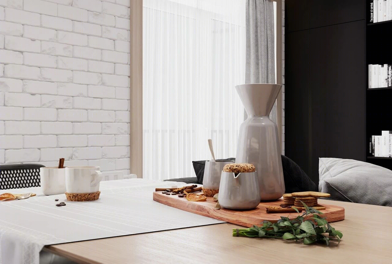 单身男士 48㎡简约时尚公寓设计-11