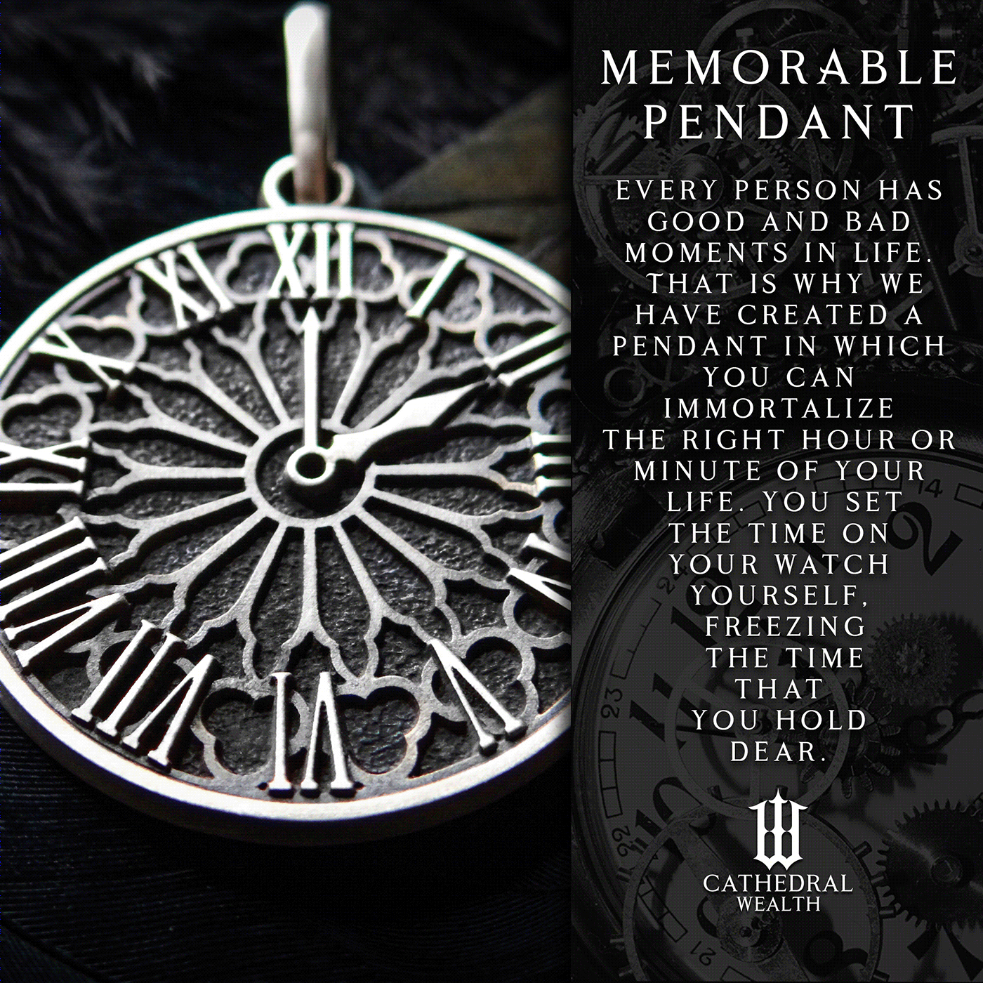 Memorable gothic pendant-3