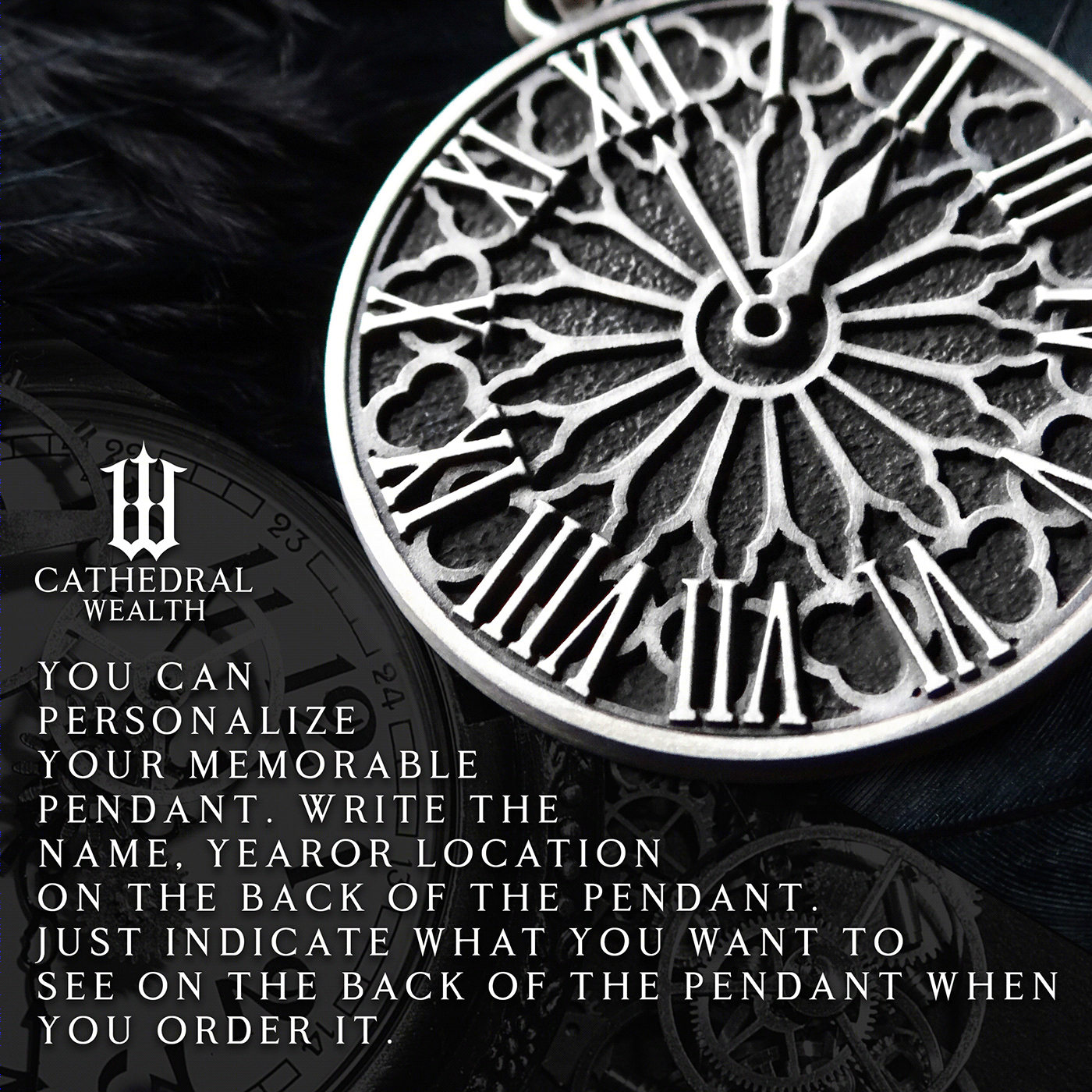 Memorable gothic pendant-5