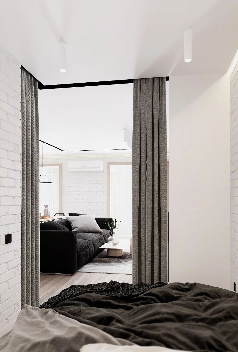 单身男士 48㎡简约时尚公寓设计-16