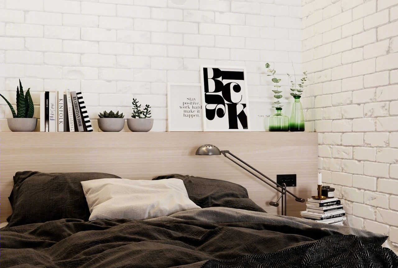 单身男士 48㎡简约时尚公寓设计-14