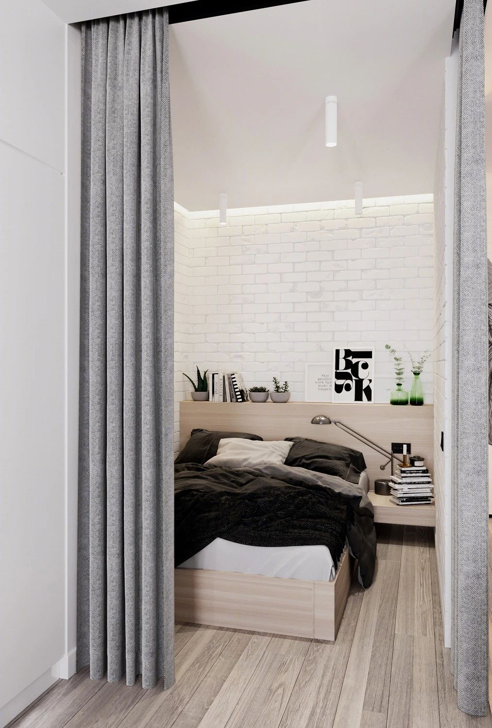 单身男士 48㎡简约时尚公寓设计-15