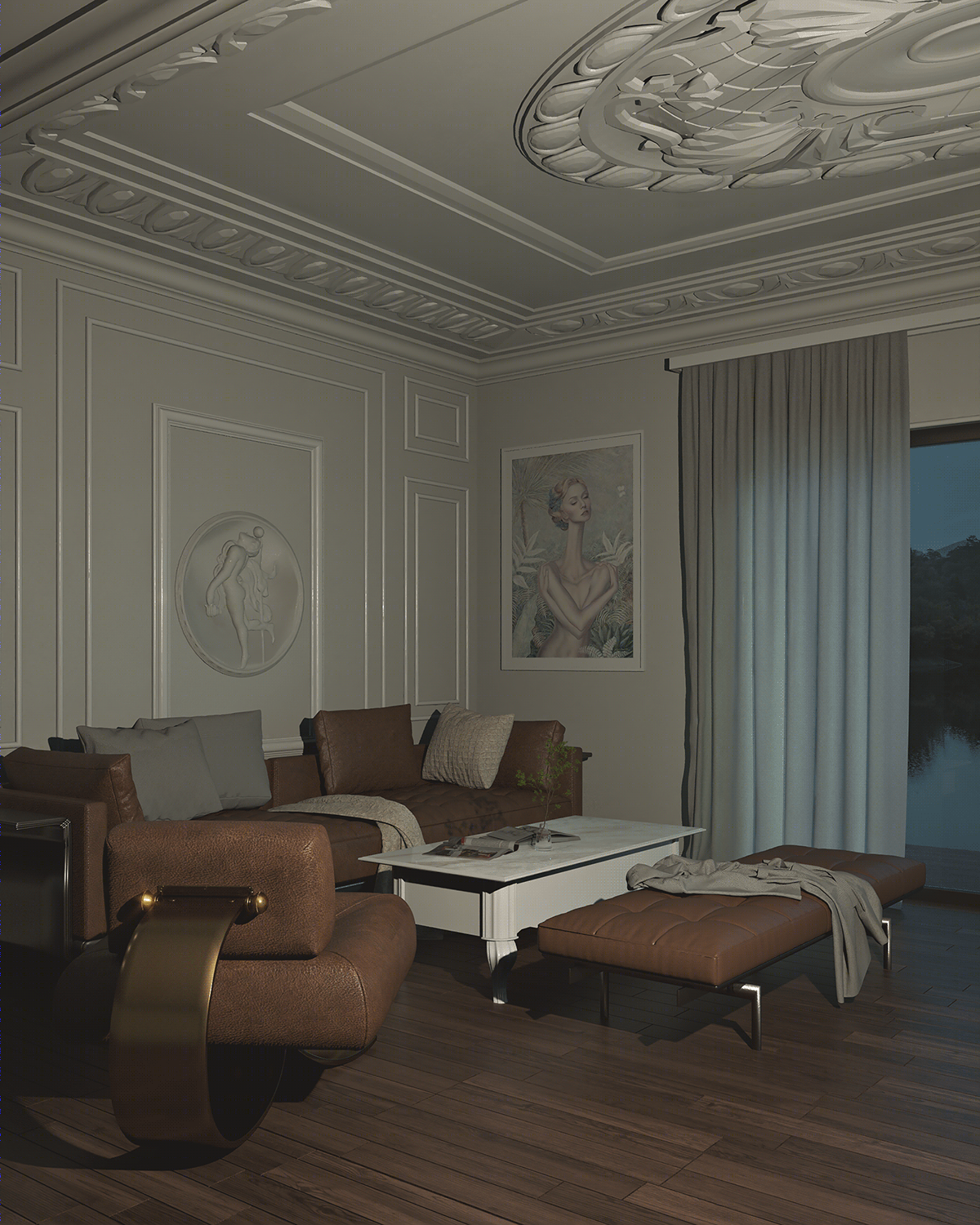 Anastasiya Gushchina丨平层丨CGI | NEOCLASSICAL | WINTER MOOD-5
