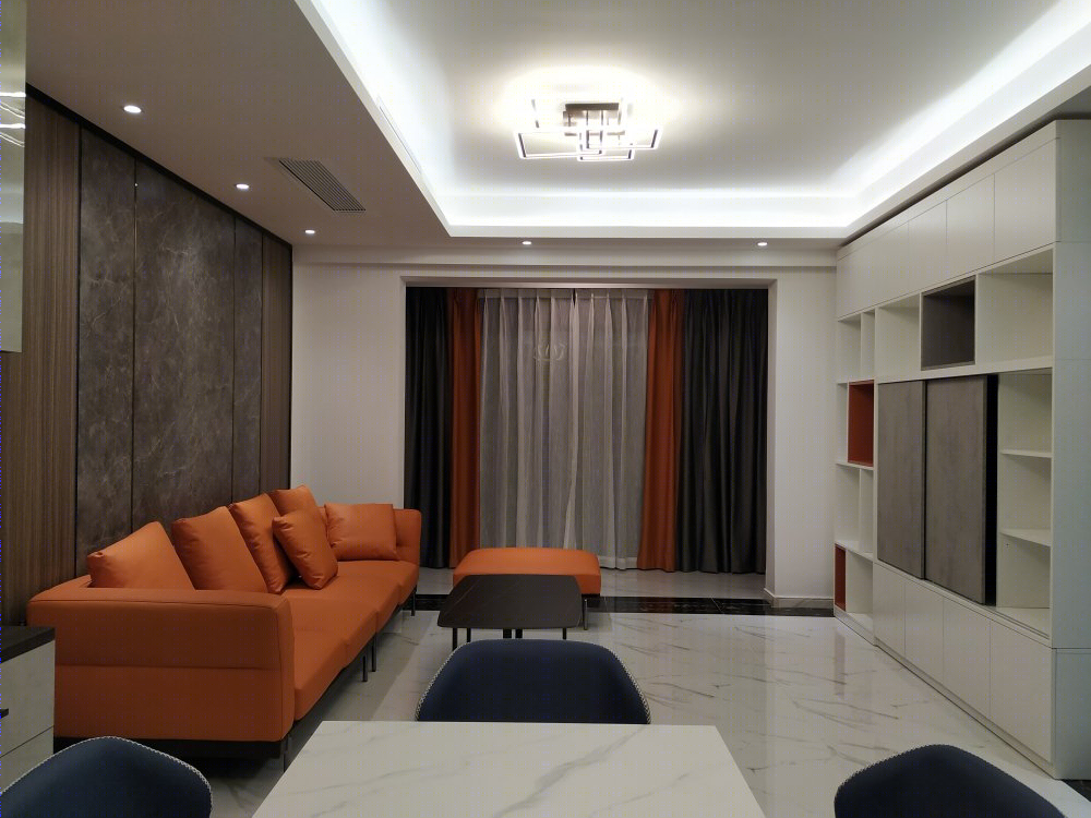 橙色摩卡理想生活居所设计-3