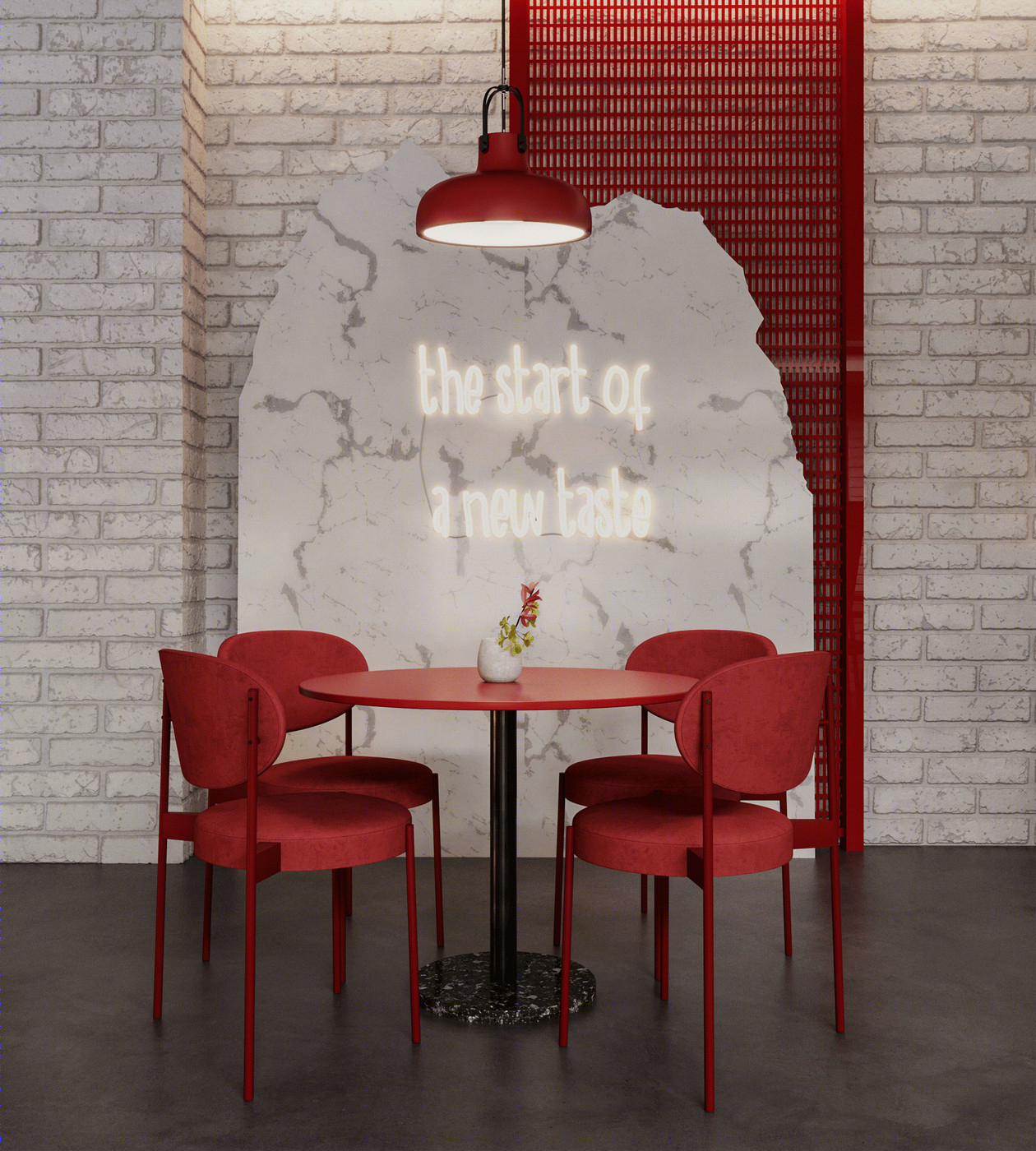 工业风快餐店设计-14