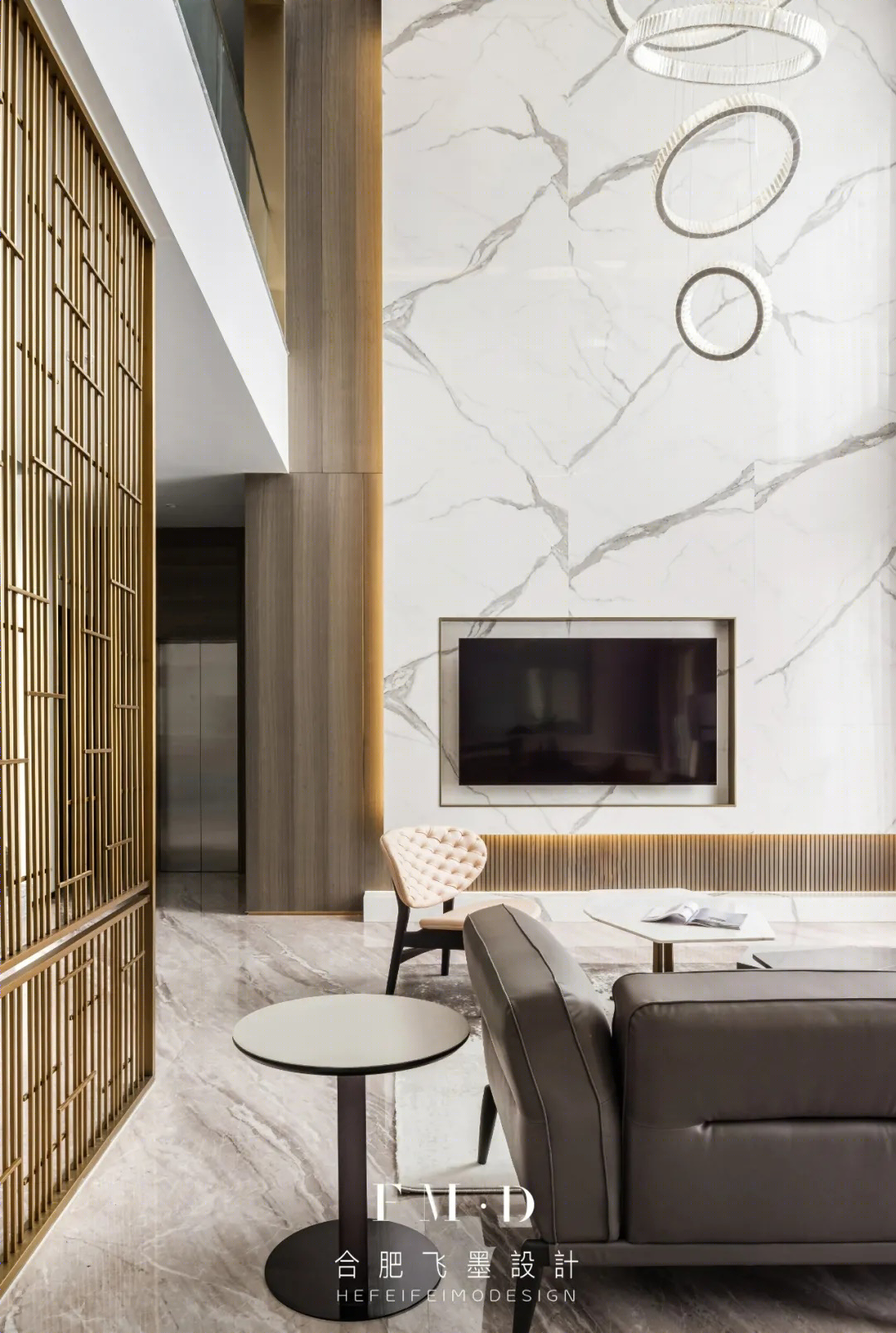 飞墨新作 || 450㎡ 顶奢别墅，现浇空间实现区域多功能化！-7