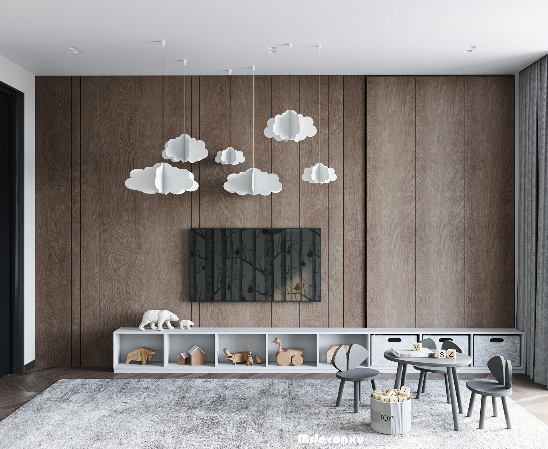 东莞现代简约风青色空间设计丨中国东莞丨徐设计师-15