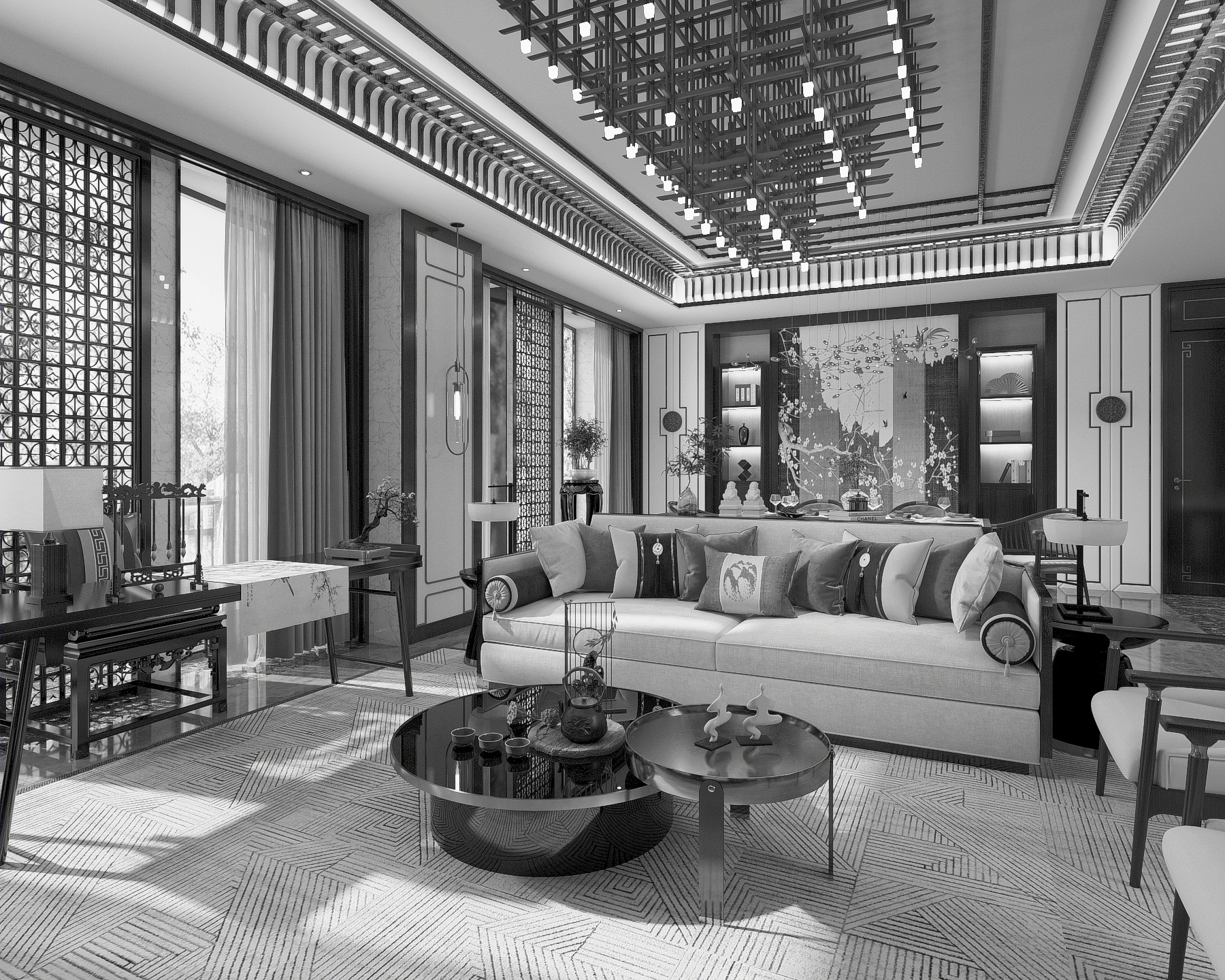 融合传统元素的现代家居设计-1