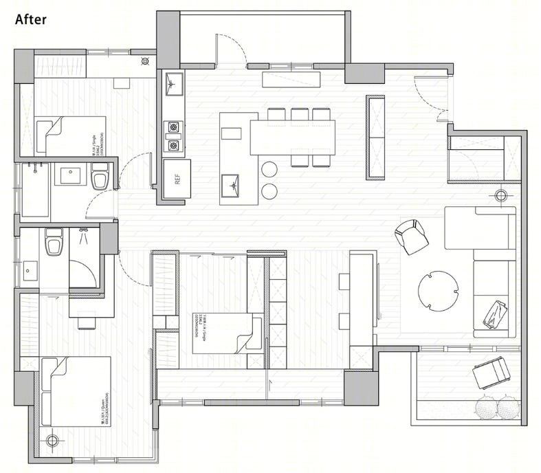 25 年老屋翻新，打造自然无拘的纯净家居-4