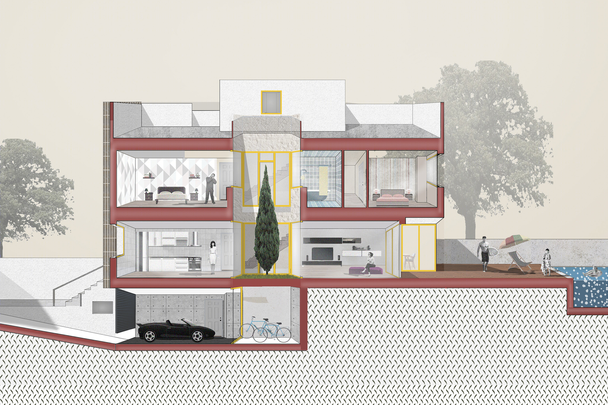 Madrid 时尚住宅区 Montecarmelo 的创意 terrace houses-10