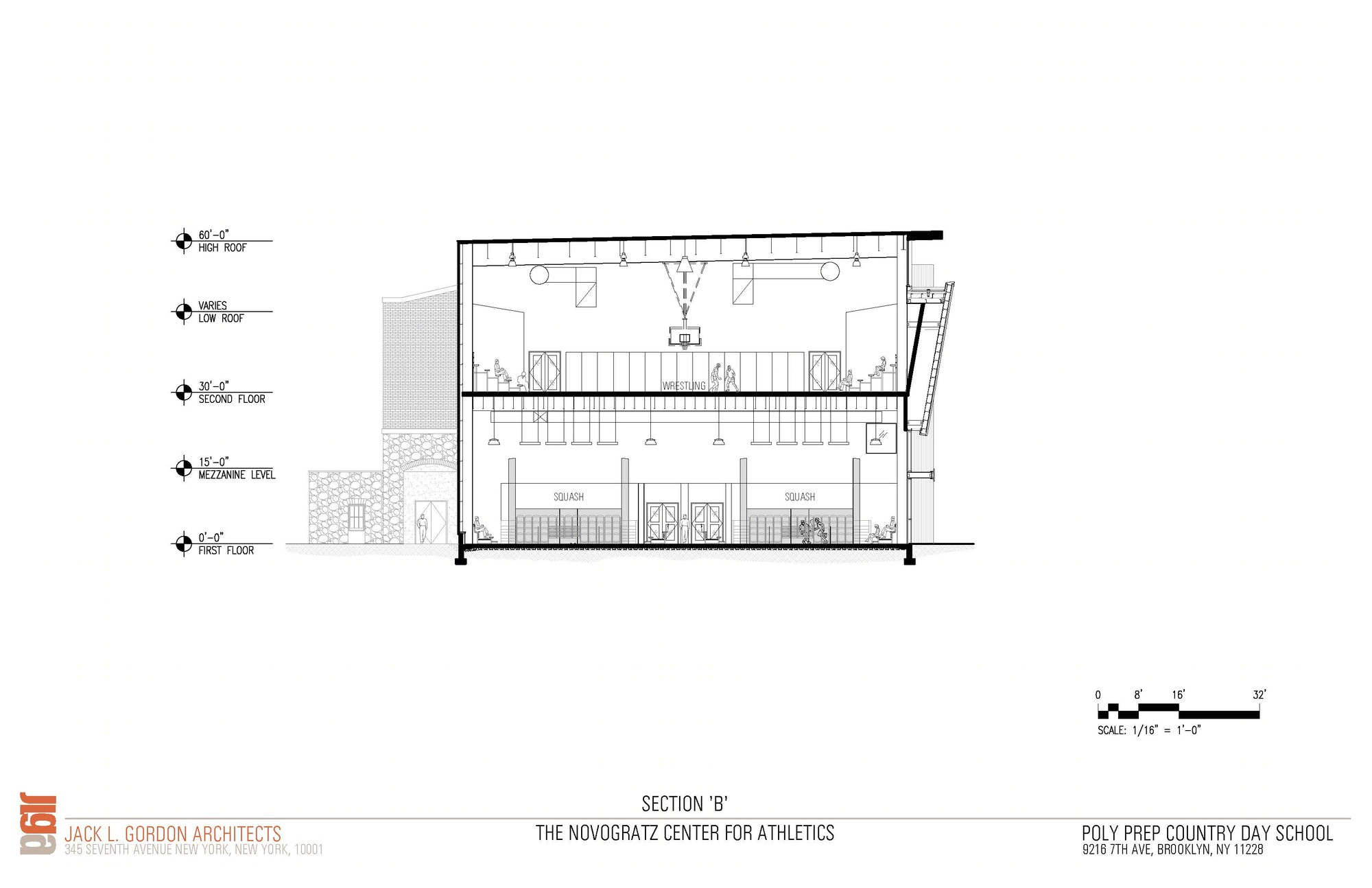 纽约顶级私立学校新建运动中心，灵活布局融入校园历史-21