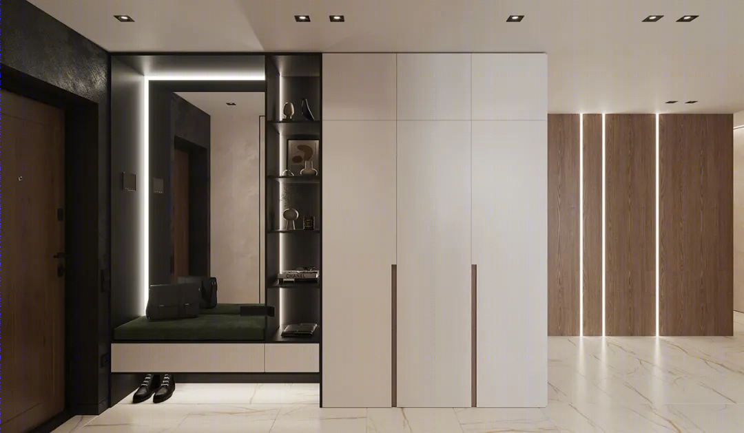95㎡现代简约二居室丨Roomy Room Design-0