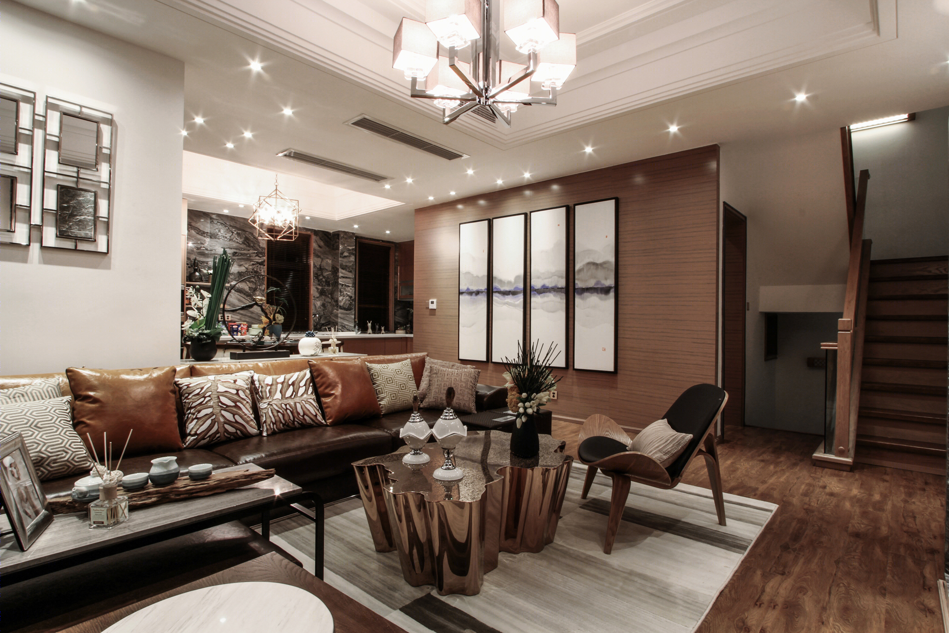 玖瑸地产湿地公园别墅样板间-11