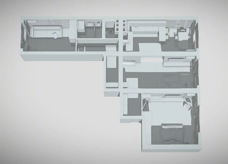 95㎡现代简约二居室丨Roomy Room Design-3