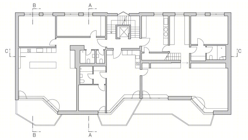 慕尼黑 R11 屋顶加建住宅 | 木结构编织室内外空间-37