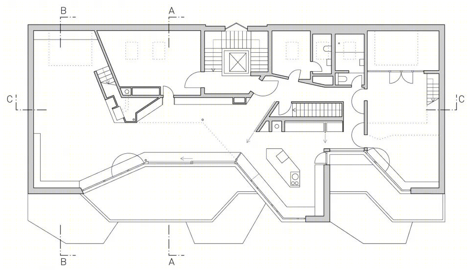 慕尼黑 R11 屋顶加建住宅 | 木结构编织室内外空间-39