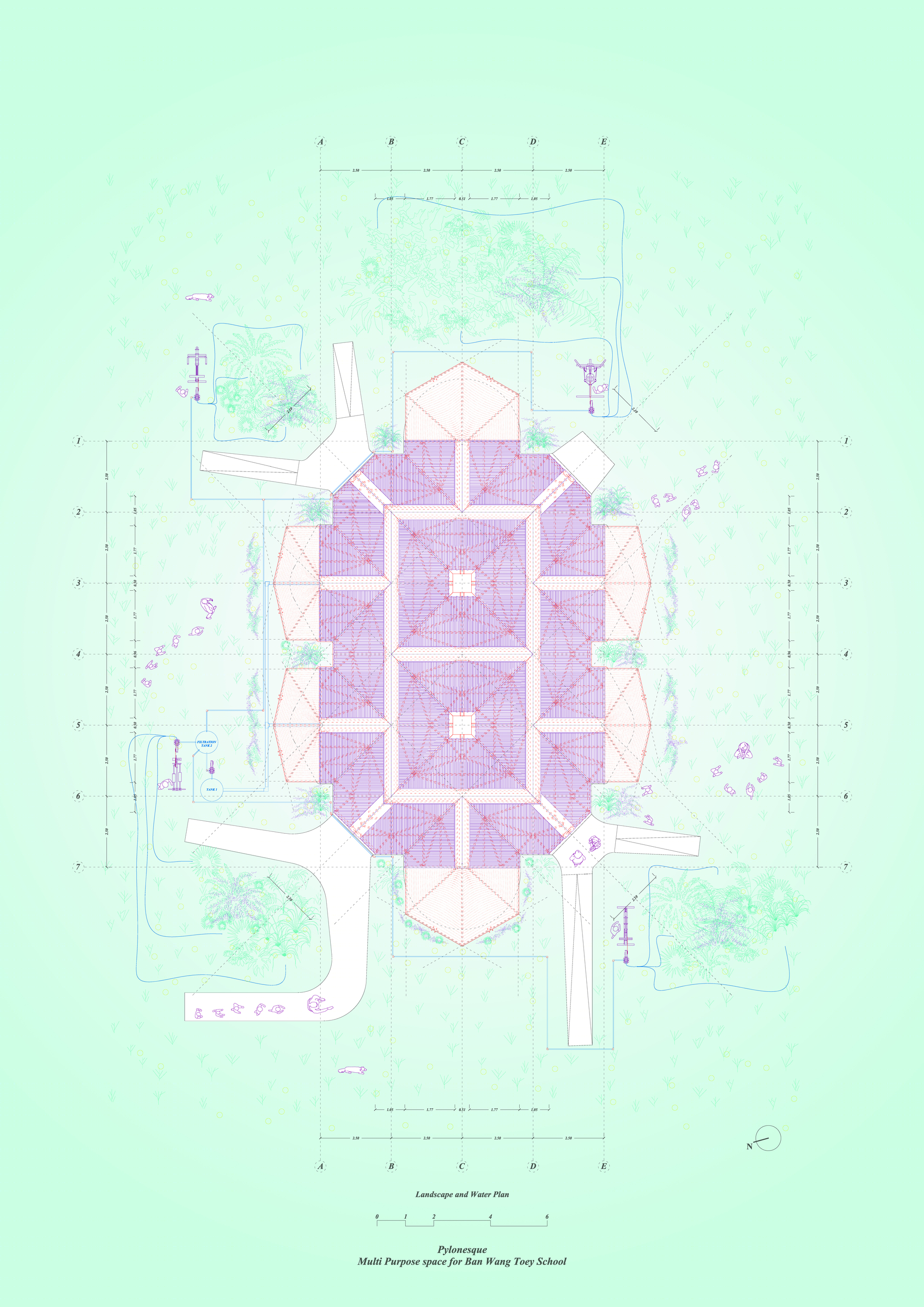 泰国农村学校的模块化水收集建筑-33