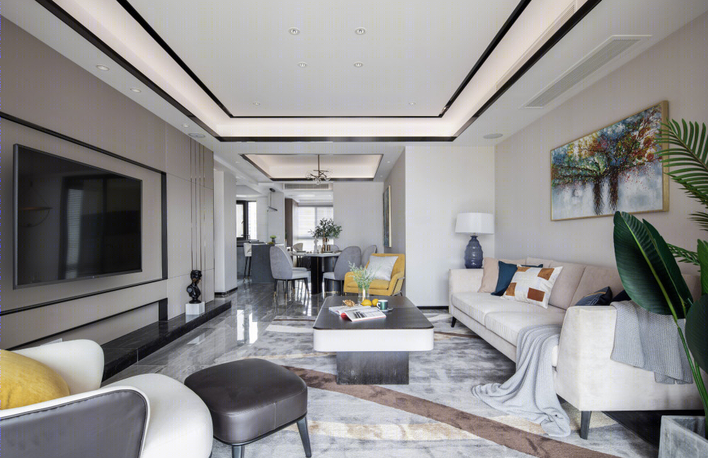 130㎡轻奢素雅风婚房，90 后精致空间设计典范-1