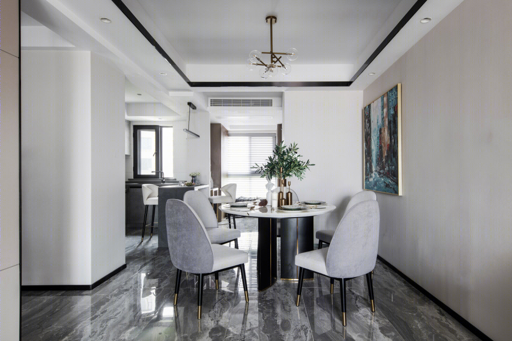 130㎡轻奢素雅风婚房，90 后精致空间设计典范-2